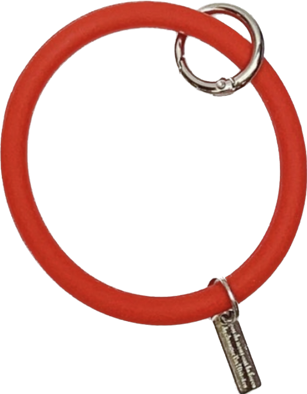 Silicone Circle Keychain