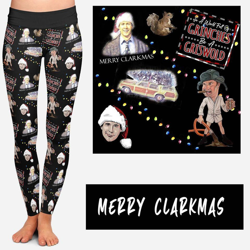 MERRY CLARKMAS LEGGINGS AND JOGGERS - Feather & Quill Boutique