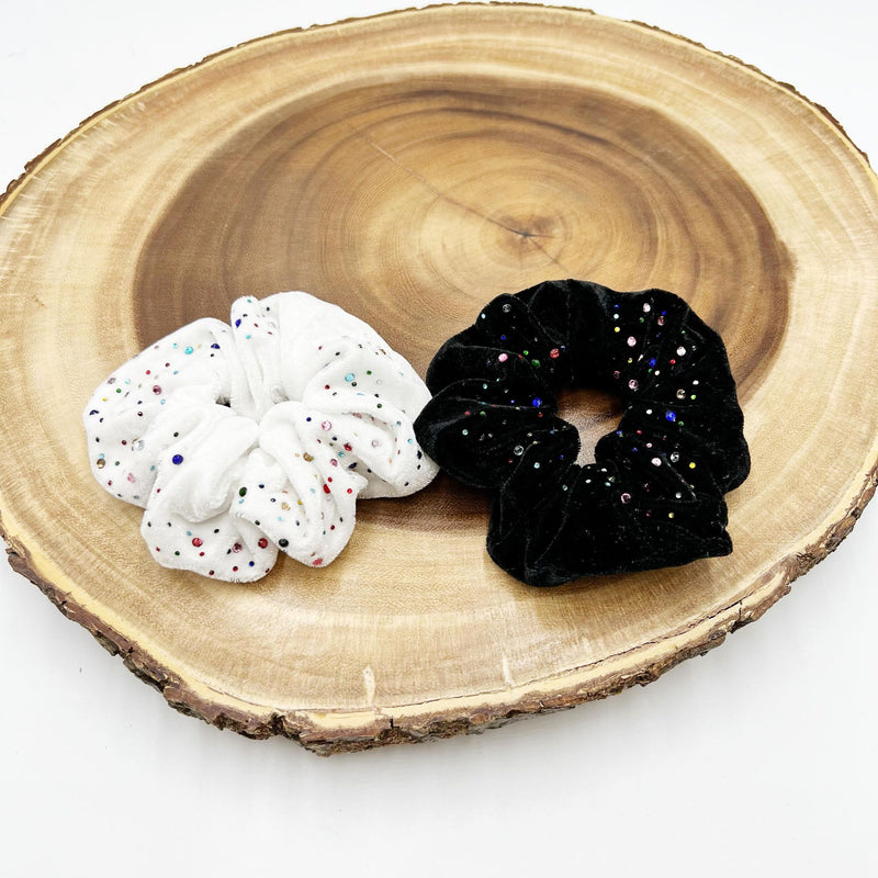 Bedazzled Velvet Scrunchie