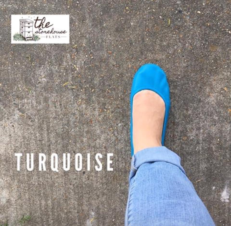 Turquoise Storehouse Flats - In Stock - Feather & Quill Boutique