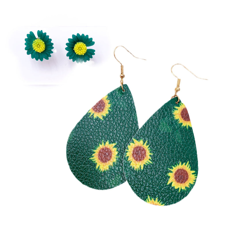 Sunflower Stud and Dangle Earring Pack