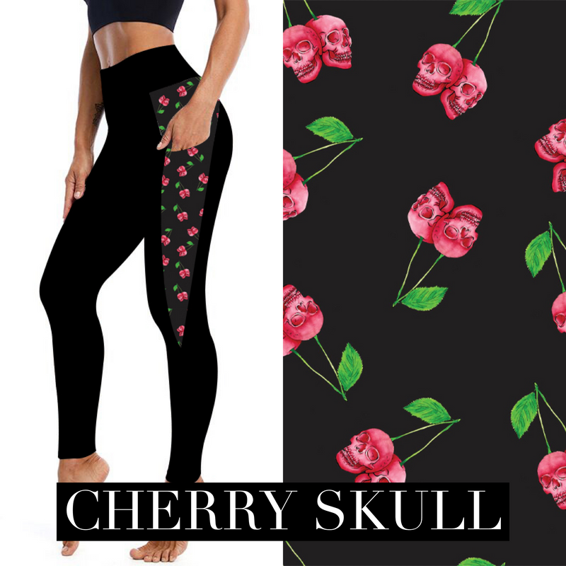 Cherry Skull Leggings