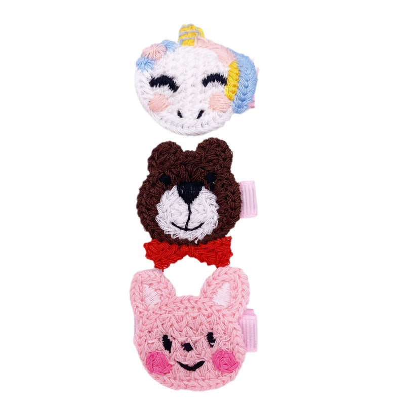 Cute Knitted Animal Clips