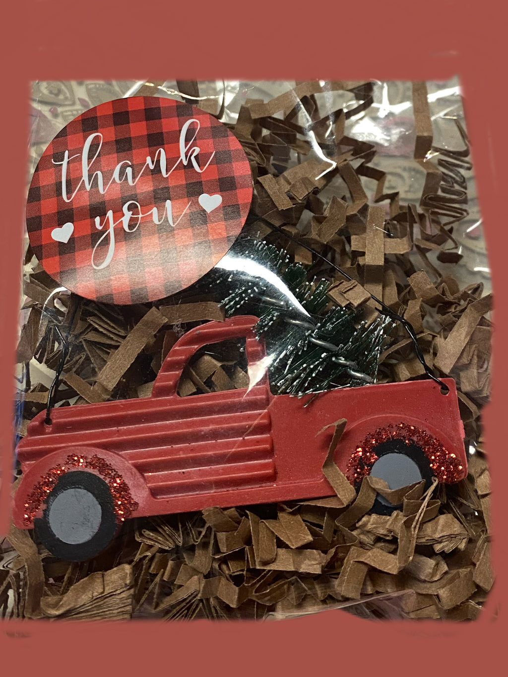 Truck and Tree Ornament - Feather & Quill Boutique