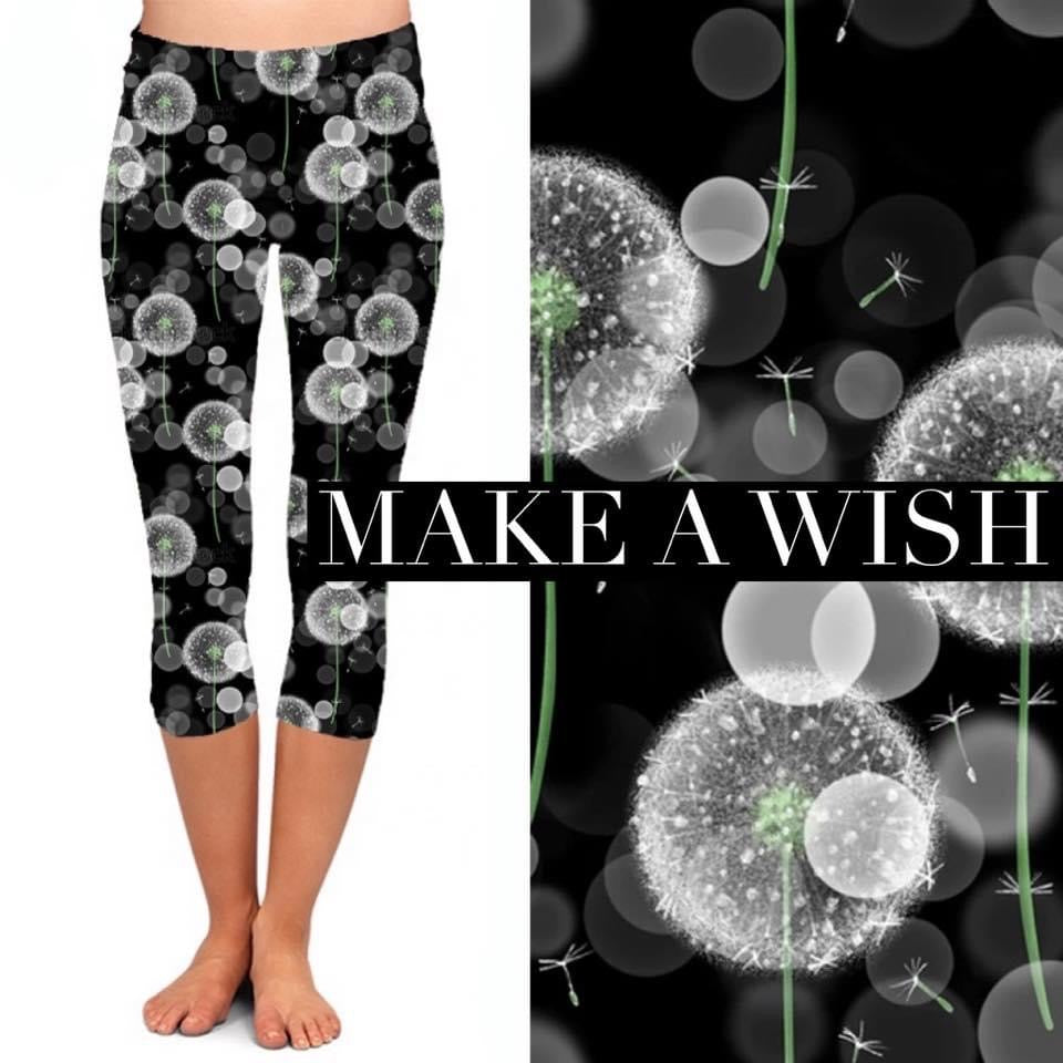 Capri Pocket Leggings: Make a Wish **PREORDER** - Feather & Quill Boutique