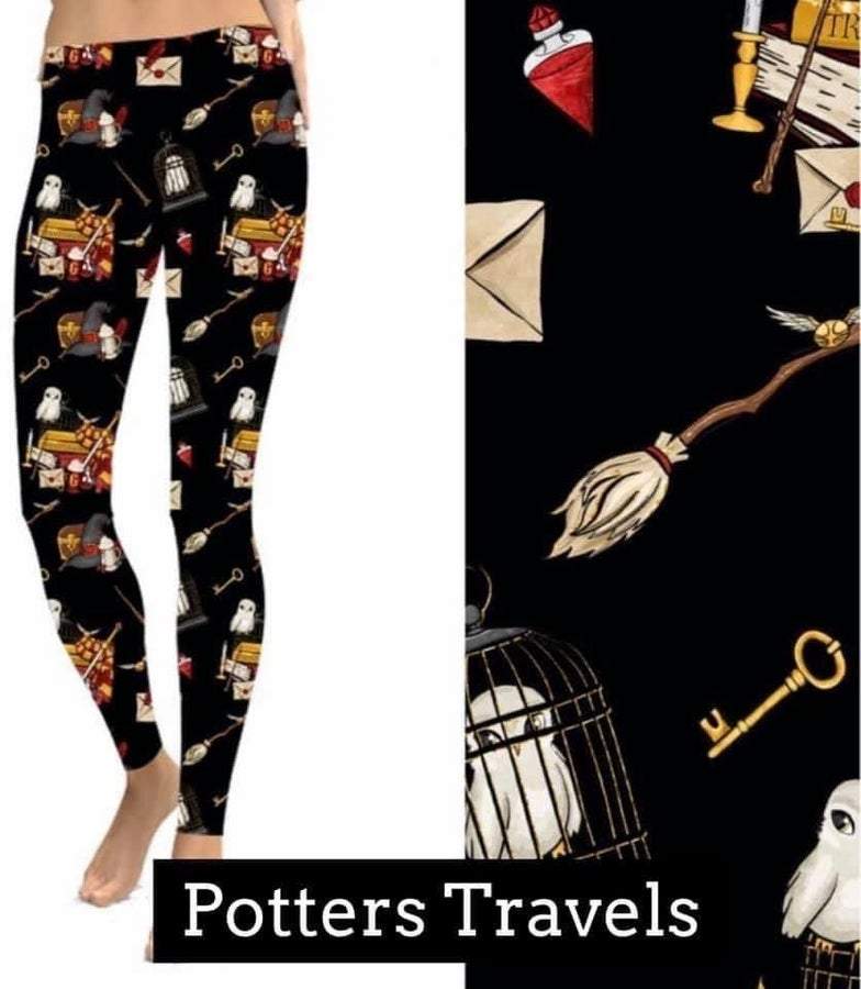 Potters Travels Leggings - Feather & Quill Boutique