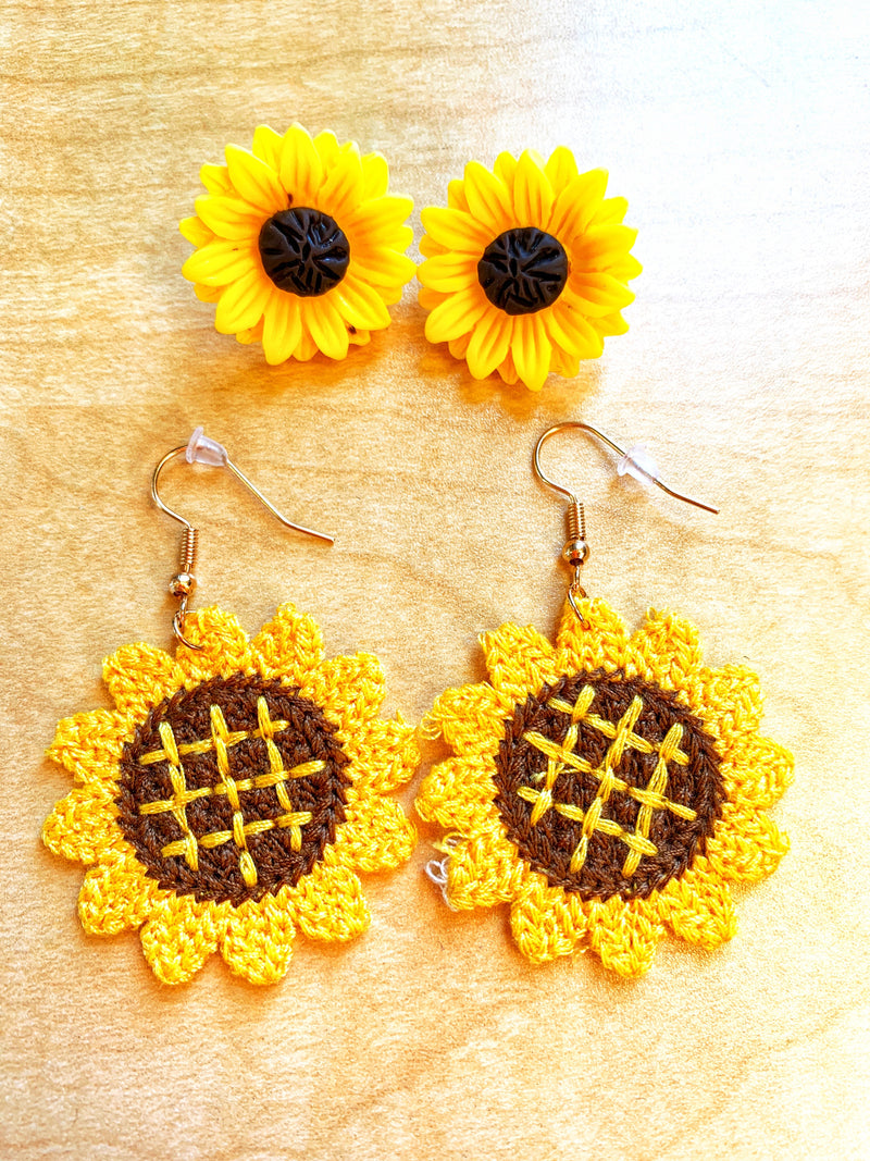 Sunflower Duo Earrings
