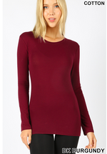 Everyday Round Neck Long Sleeve Tee - Feather & Quill Boutique