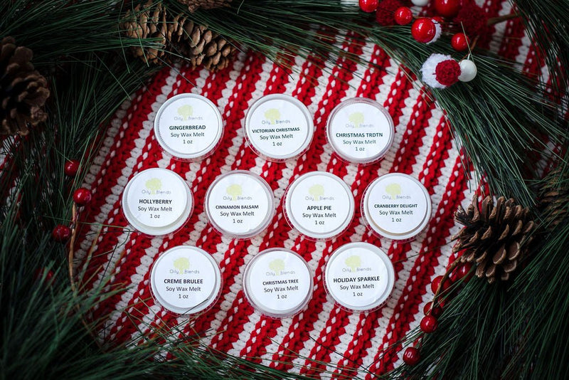 Christmas Scent Sampler 1 oz Soy Wax Melts - Oily BlendsChristmas Scent Sampler 1 oz Soy Wax Melts