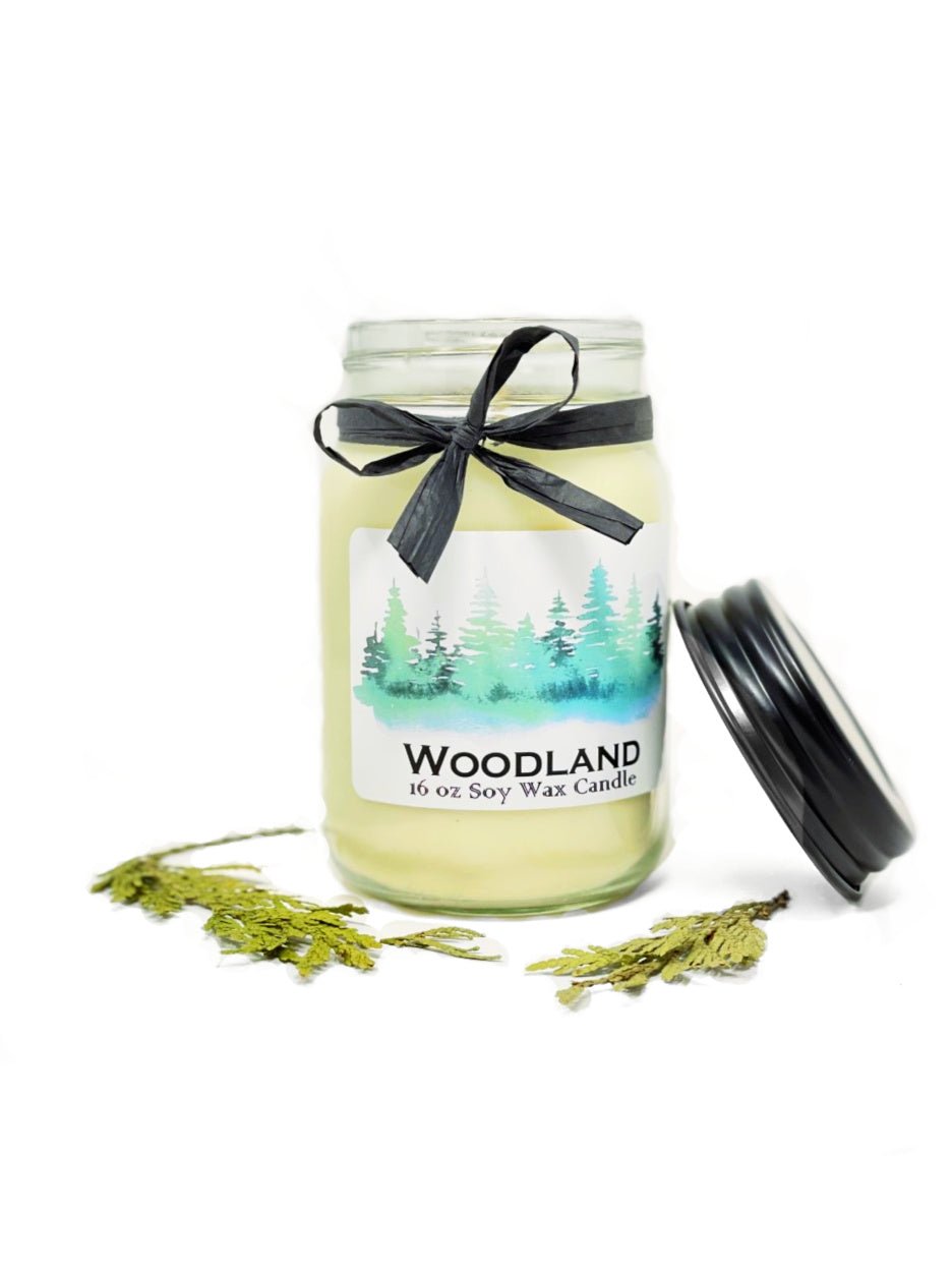 Christmas Woodland Soy Wax Candles and wax melts with Fir Tips - Oily BlendsChristmas Woodland Soy Wax Candles and wax melts with Fir Tips