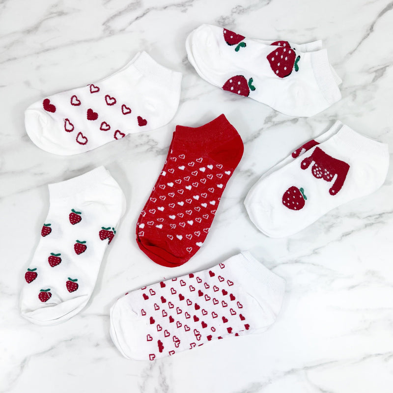 Strawberry Love Socks