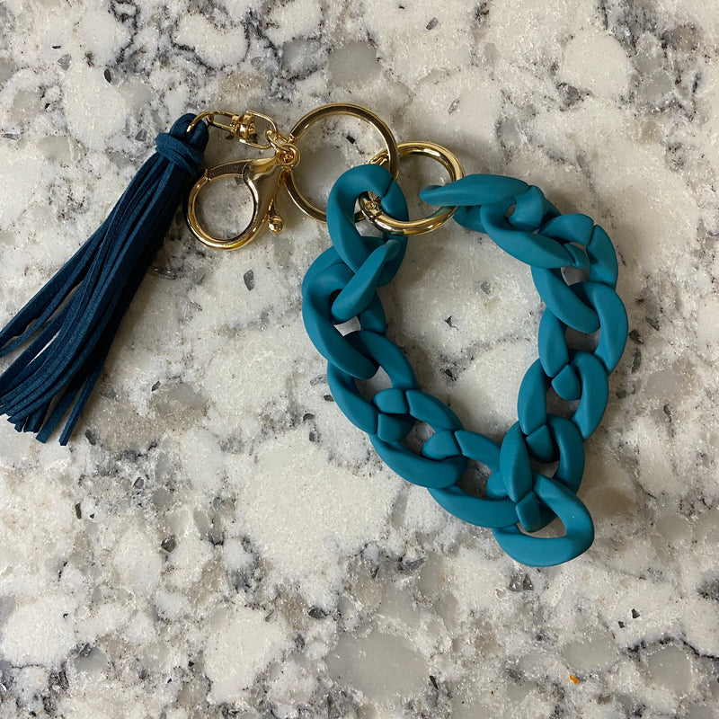 Keychain - Link Bracelet with Tassel