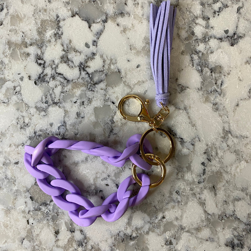 Keychain - Link Bracelet with Tassel