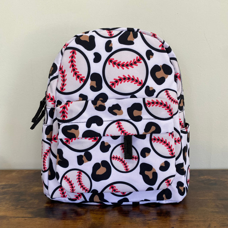 Mini Backpack - Baseball Animal Print