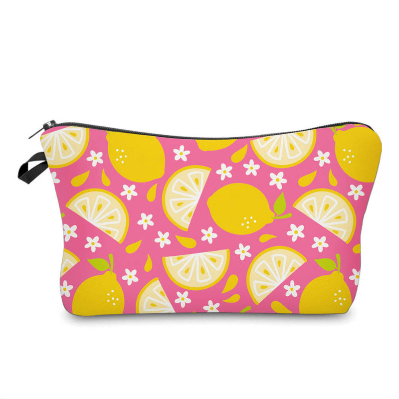 Pouch - Lemon on Pink