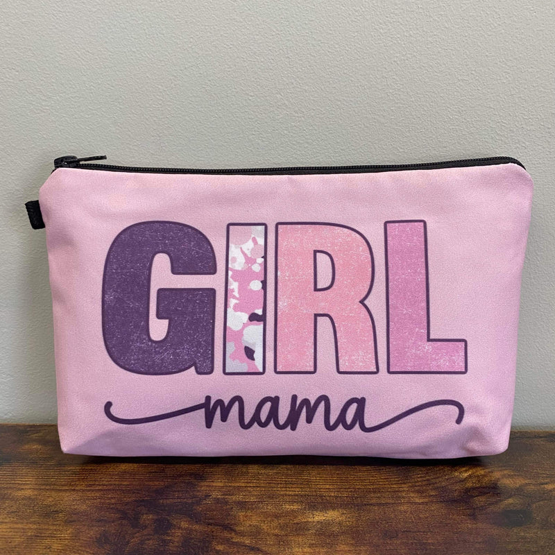 Pouch - Mom, Girl Mama Pink