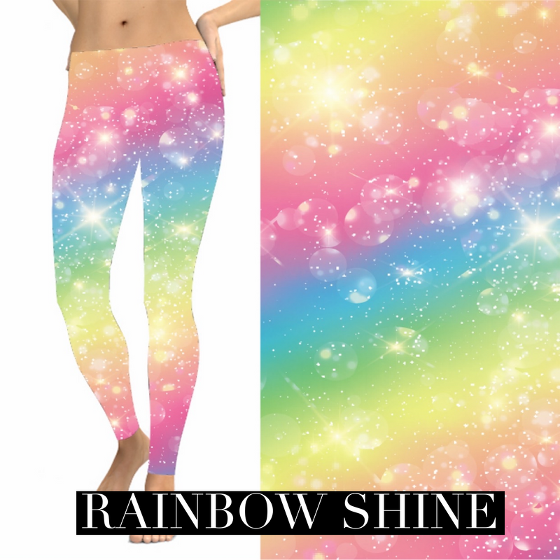 Rainbow Shine Leggings NO POCKET