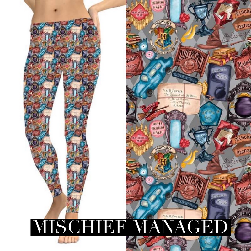 Mischief Managed Leggings - Feather & Quill Boutique