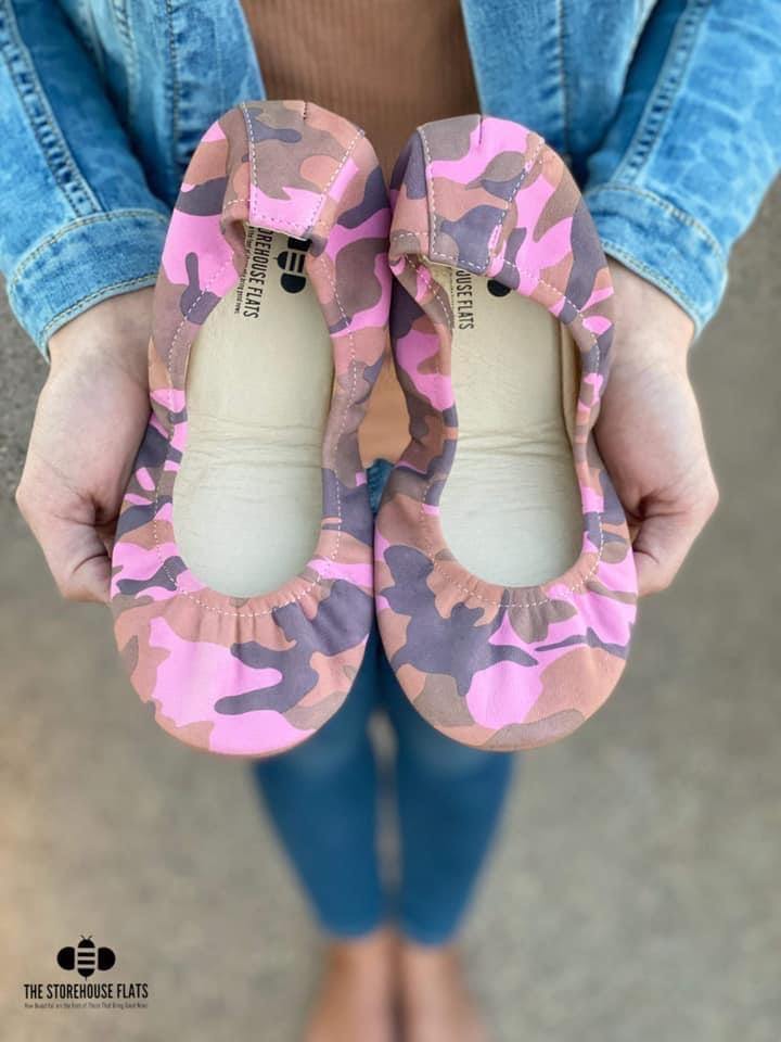 Storehouse Flats- Bubblegum Camo (in stock) - Feather & Quill Boutique