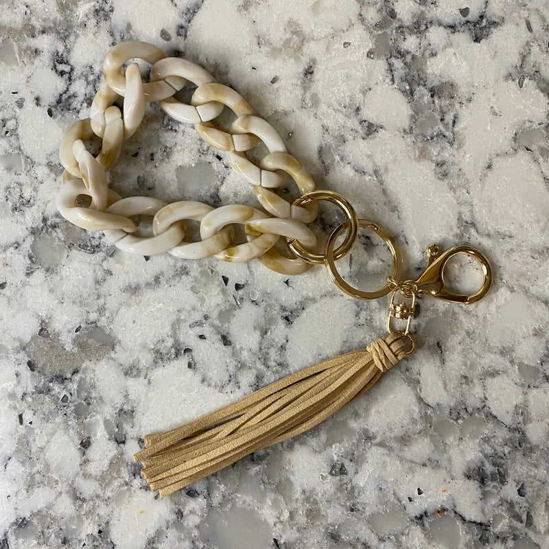 Keychain - Link Bracelet with Tassel