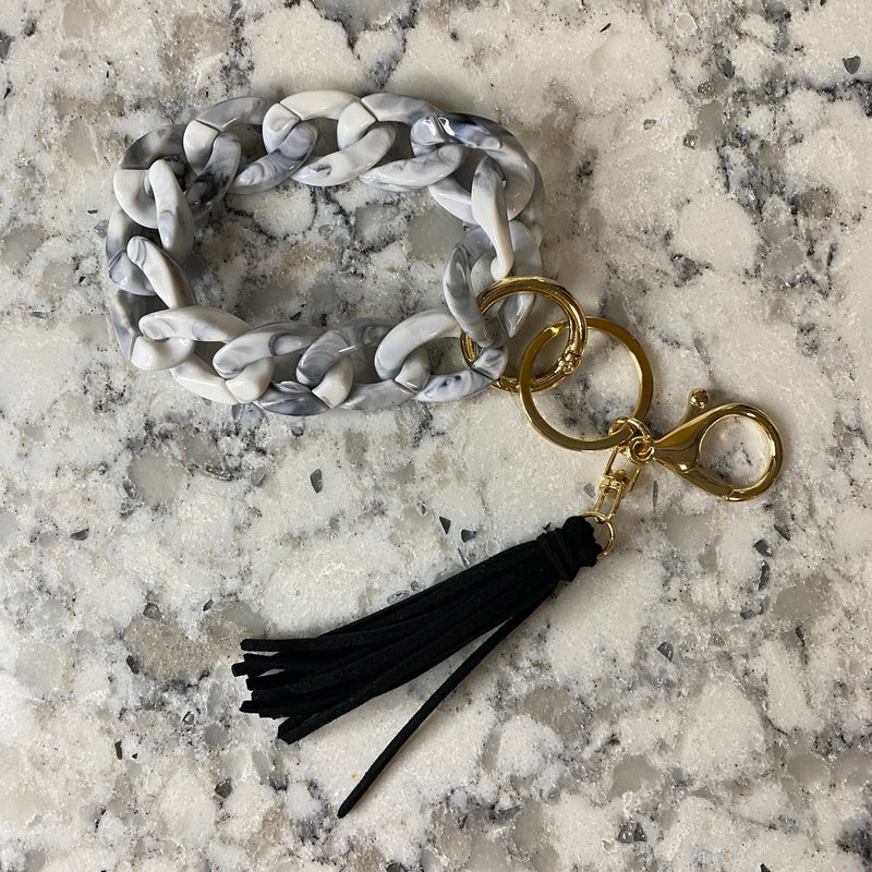 Keychain - Link Bracelet with Tassel