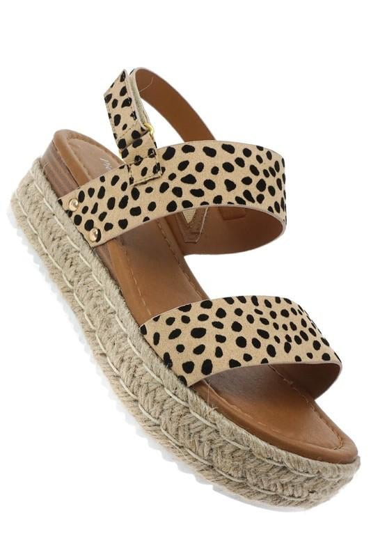 Magie Cheetah Print Sandal ***preorder*** - Feather & Quill Boutique