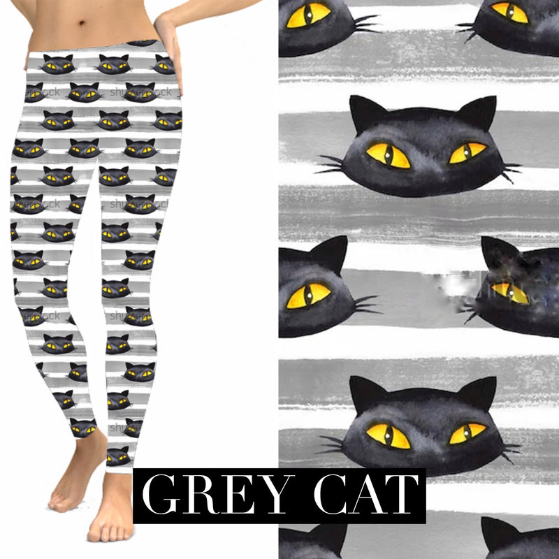 Grey Cat Leggings