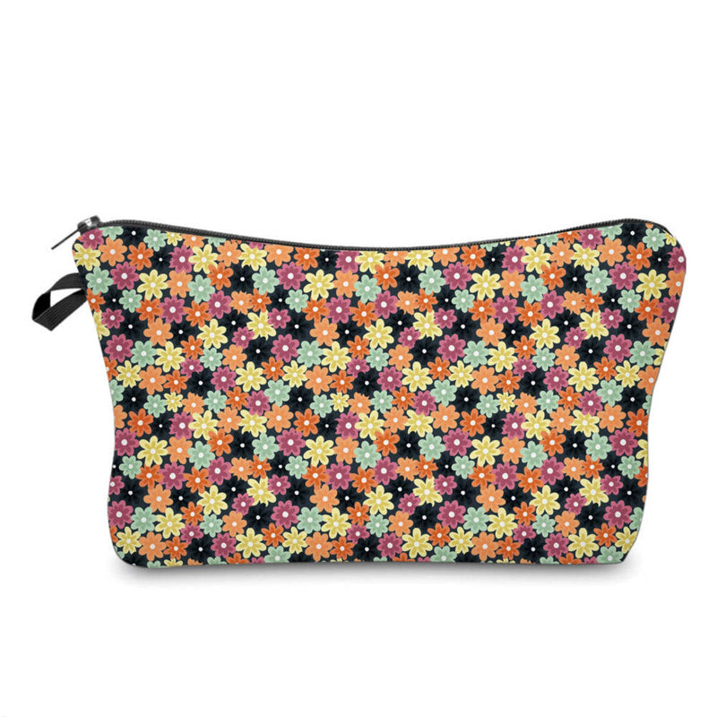Pouch - Floral Tiny Yellow Orange Pink *While Supplies Last*