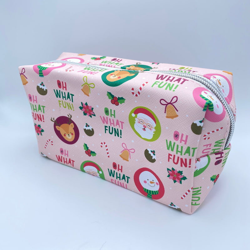 Stand Up Rectangle Zip Bag - Holiday Oh What Fun & Character Mix