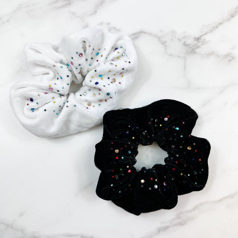 Bedazzled Velvet Scrunchie