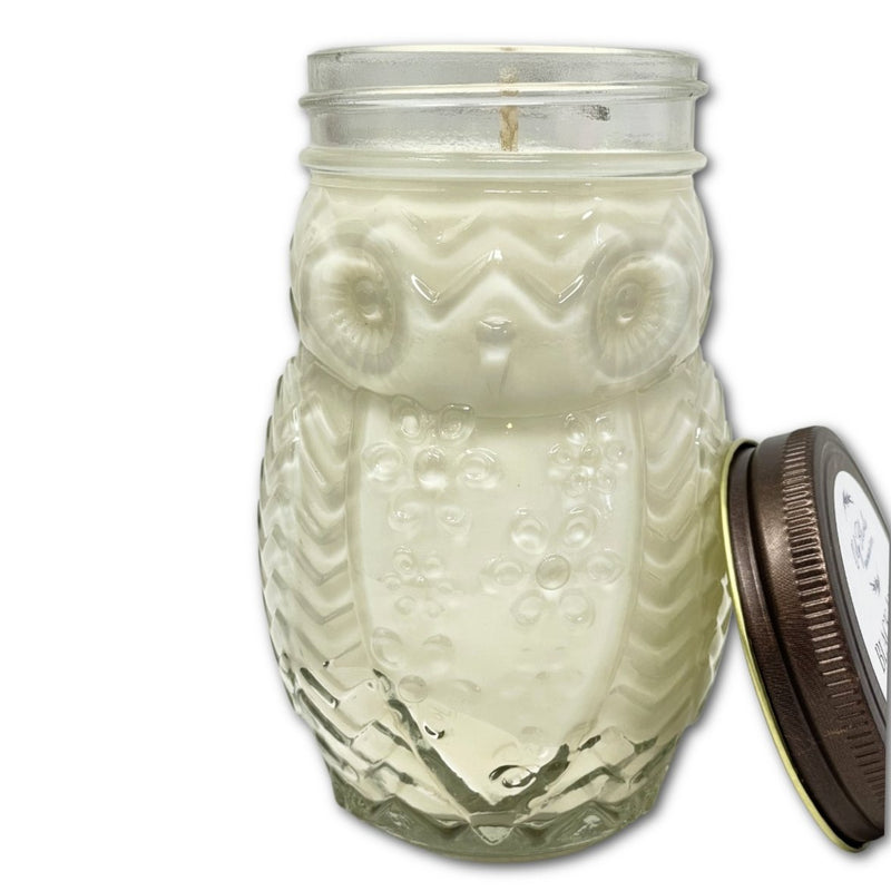 Owl Jumbo Woodland Soy Wax Candles in Specialty Jar - Oily BlendsOwl Jumbo Woodland Soy Wax Candles in Specialty Jar