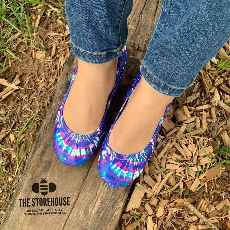 Storehouse Flats - Tidal Pool (blue/purple tie dye) IN STOCK-Feather & Quill Boutique